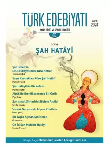 Türk Edebiyatı mayıs 2024 Türk Edebiyatı mayıs 2024