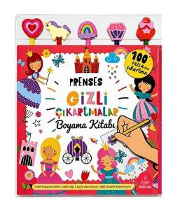 Prenses Gizli Çıkartmalar Boyama Kitabı