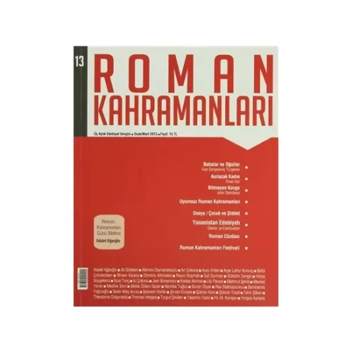 Roman Kahramanları Sayı: 13