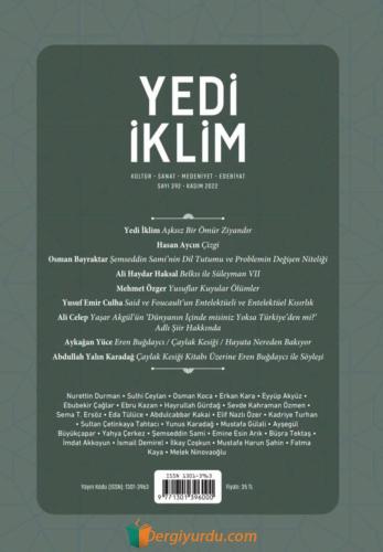 Yedi İklim Dergisi Sayı:392 Kollektif