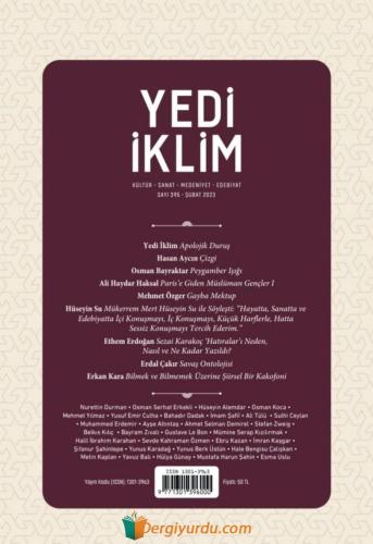 Yedi İklim Dergisi Sayı:395 Kollektif