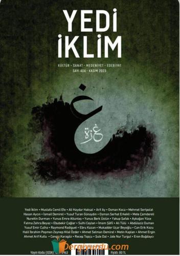 Yedi İklim Dergisi Kasım 2023
