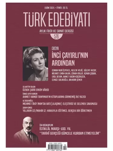 Türk Edebiyatı Dergisi Sayı: 576 Kolektif