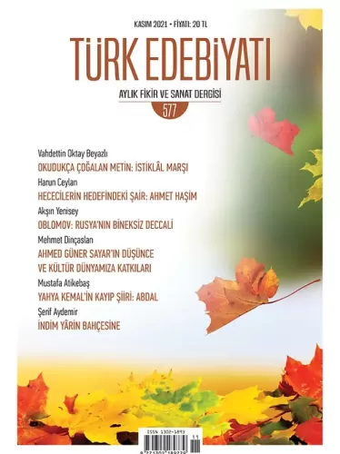 Türk Edebiyatı Dergisi Sayı: 577 Kolektif