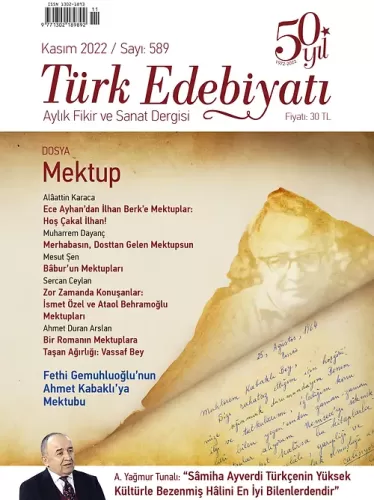 Türk Edebiyatı Dergisi Sayı: 589 Kolektif