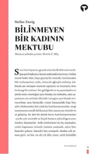 Bilinmeyen Bir Kadının Mektubu Arthur Schopenhauer
