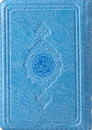 Cep Boy Kur'an-ı Kerim (Mavi, Kılıflı, Mühürlü) (Ciltli)