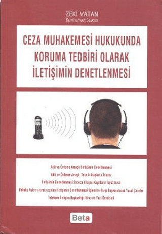 Ceza Muhakemesi Hukukunda Koruma Tedbiri Olarak İletişimin Denetlenmesi