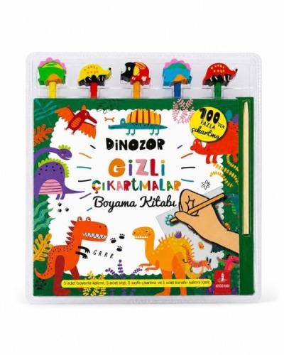Dinozor Gizli Çıkartmalar Boyama Kitabı