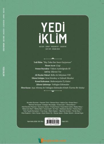 Yedi İklim Dergisi Nisan 2023 Kollektif