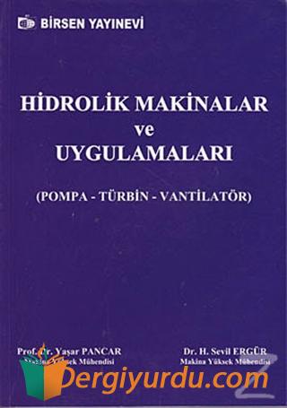 Hidrolik Makinalar ve Uygulamaları Yaşar Pancar