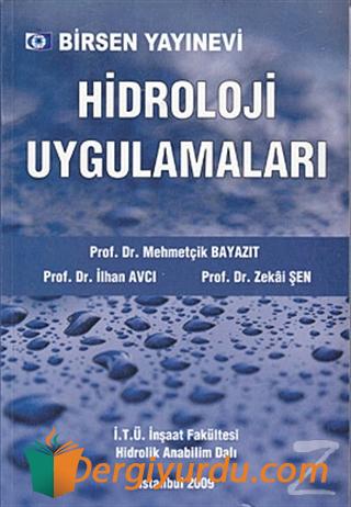 Hidroloji Uygulamaları İlhan Avcı