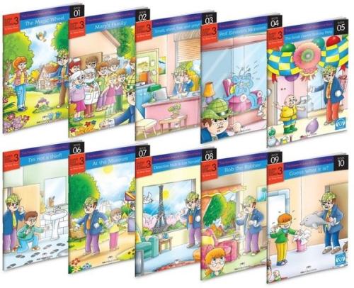 İngilizce Hikaye Seti (10 Kitap) İlkokul 3. Sınıf Karekod Dinlemeli Br