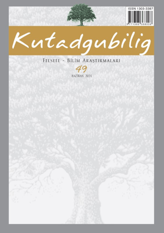 Kutadgubilig: Felsefe-Bilim Araştırmaları Dergisi Sayı: 49 Haziran 202