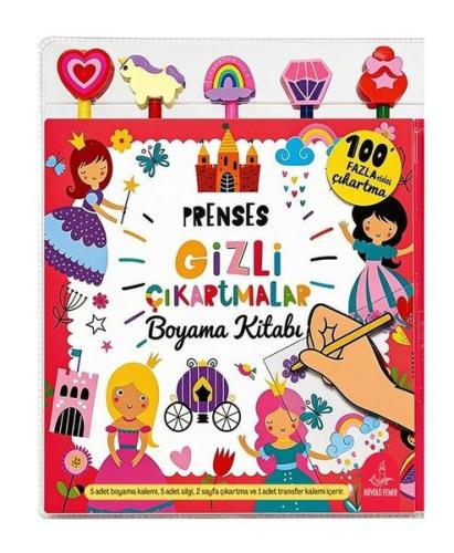 Prenses Gizli Çıkartmalar Boyama Kitabı
