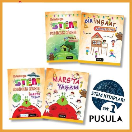 Pusula - İlkokullar İçin STEM Seti 1 - 4 Kitap Takım Manoj Krishna