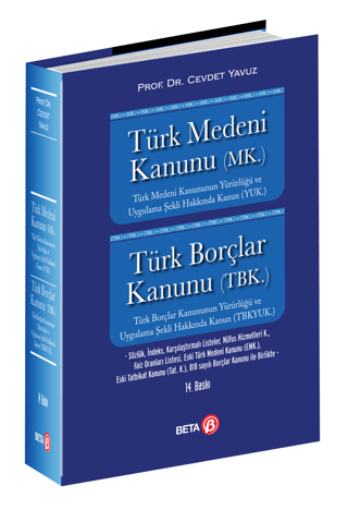 Türk Medeni Kanunu (MK.) Türk Borçlar Kanunu (TBK.) (Ciltli)