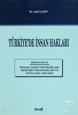 Türkiye'de İnsan Hakları 1. Kitap