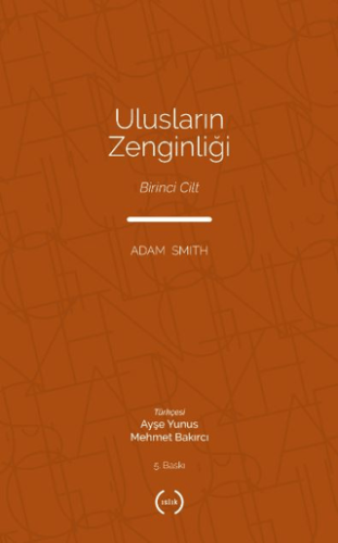 Ulusların Zenginliği Cilt 1 Ali Cemal Töz