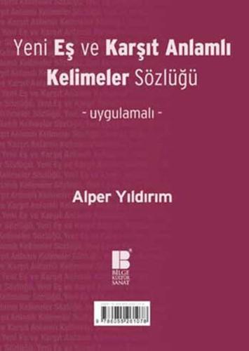 Yeni Eş ve Karşıt Anlamlı Kelimeler Sözlüğü Chugong