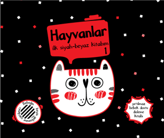 Yırtılmaz Kitap: Hayvanlar 1 İlk Siyah-Beyaz Kitabım Müşen Davarcı